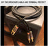 Cable Pants, Speaker Wire Pants Jacket Y Boot ( 9MM-2x 3.5MM 8PACK Black) for DIY Speaker Cables