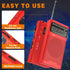 Goodes NOAA Weather Radio AM FM, Portable Radio with Loud Speaker, Headphone Jack, Battery Operated