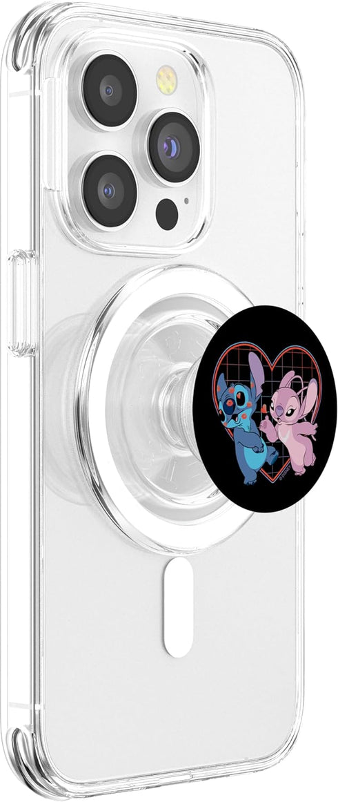 PopSockets PopGrip for MagSafe - Disney Lilo and Stitch Angel Heart Kisses