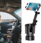 2 in 1 Large Cup Holder Phone Mount Extender, Cup Holder Phone Mount for Car with 360° Rotation, Compatible with