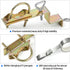 HEVIDUBANA 2 Sets 18 Antenna Mast Chimney Mount Bracket, Z-Type Antenna Pole Mounting Clamp for Chimney up to Feet