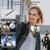 4 in 1 Magnetic Neck Phone Holder, POV/Vlog Neck Mount for Recording with Chest Strap/Phone Clip, Selfie Mount for