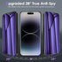 3 Pack Privacy Screen Protector for iPhone 15 Pro (NOT Glass), Anti-Spy, Anti Blue Light Soft Hydrogel Film Screen
