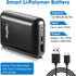 rapthor 5V 10000mAh 2A / 7.4V 5500mAh 3A Battery Pack for Heated Vest/Jackets/Hoodies, Portable Dual Outputs