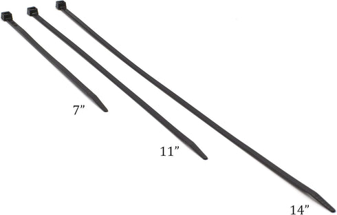THE CIMPLE CO 7 inch Strong Grey Nylon Zip Ties, 100 Pack, Indoor and Outdoor Rated