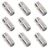 QDiShi 10 Pack Coaxial Cable Connector, RG6 Coax Cable Extender F-Type Silver Plated Adapter for TV Cables