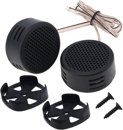 2pcs Car Tweeters, 500W High Efficiency Mini Dome Speakers for Car Audio System