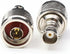 N Male to BNC Female Connector, N Type to BNC Adapter RF Coax Adapters for Radio Walkie Talkie, 2 Packs