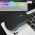 UrbanX Bluetooth Rechargeable Mouse for ASUS VivoBook Thin&Light Laptop Bluetooth Wireless Mouse Designed for Laptop/PC/Mac/iPad pro/Computer/Tablet/Android RGB LED Titanium