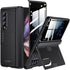 Galaxy Z Fold 3 Multifunction Business Case - Privacy Screen Protector, Hidden Kickstand, Wireless Charging, Thin