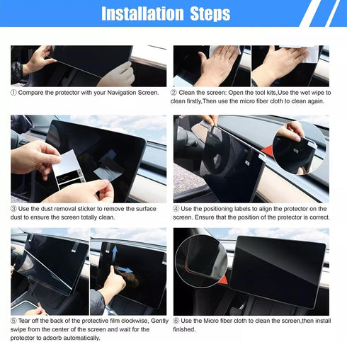 Generic T9 2024 2025 10.4 inch For JAC for Car infotainment radio GPS Anti-glare Protective Film Tempered glass screen