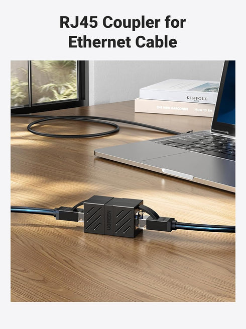 UGREEN RJ45 Coupler Ethernet Extender 1000Mbps, Cat7 Cat6 Cat5e 328ft Ethernet Cable Extender, Ethernet Adapter, LAN