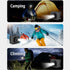 2MP 1080P 45 Mini Head Mounted Action Camera with Light, Adjustable Headlamp Headlight Body Camera, Gesture Control