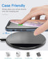 15W Wireless Charger Fast Charging Pad Slim Quick Charge Compatible with LG Velvet 5G, V30, G6 Phones