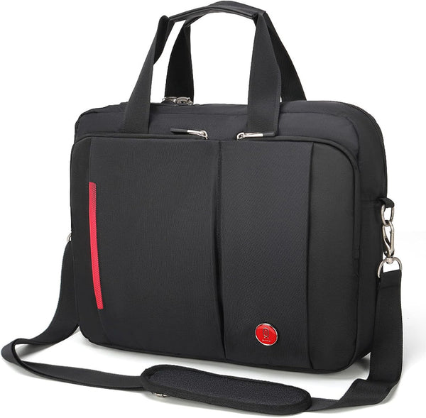 Omnpak Laptop Briefcase with Combination Lock, Anti-Theft Business Bag, Water-Repellent Satchel for Men & Women