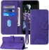 Wallet for iPhone 8 Plus Case - iPhone 7 Plus, 6/6S Plus Case with Kickstand, Wrist Strap, Card Holder (Purple)