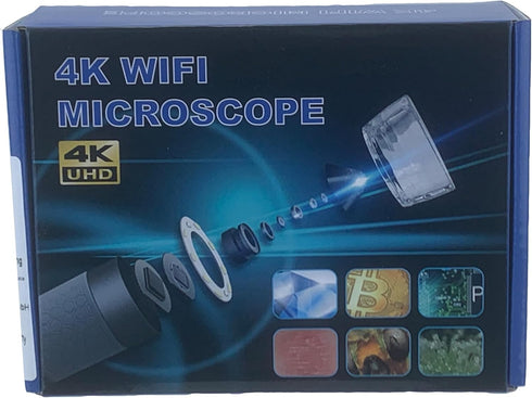 HD 4K 3840x2160P WiFi Digital Microscope Camera, Portable Handheld Microscope for iPhone, Android, Windows, Mac