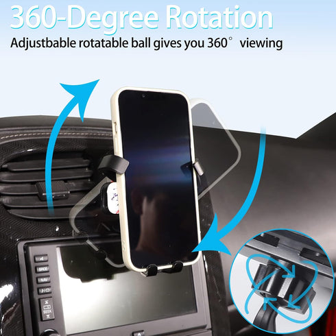 Lcojicep Car Phone Holder Compatible with Corvette C6 2005-2013, Phone Mount Accessories for All Mobile Phones