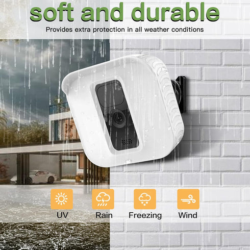 MOSISO Silicone Skin Cover for Blink Outdoor (3rd Gen) Camera, 3 Pack Weather Proof Protective Case for Home Security