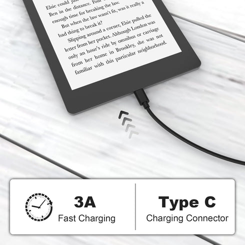 USB C Charging Cable for Kindle Paperwhite 2022, Kindle Scribe, New-Fire Max 11 2023, HD 10 10Plus 9th-13th Gen, Fire