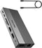 DIKEQINN 13-in-1 USB C Docking Station: Triple 4K Display, 100W Power Delivery, 5Gbps