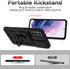 Samsung Galaxy S21 Case with Dual Layer Military-Grade Protection, Kickstand, HD Screen Protector, Black