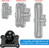 1" Ball Mount with Aluminum Alloy Square Plate, Universal Electronic Device Mounting Base for Garmin, Lowrance,