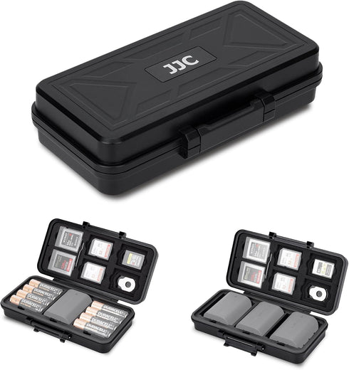 JJC Camera Battery SD Card Case for 3 Camera Batteries, 6 SD/5