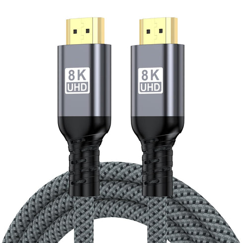 Vay Forwarg HD Video Line HDMI to HDNI Gray 8K@60Hz Backward Compatible 4K@240Hz Suitable