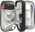Electronics Organizer Travel Bag, Small Waterproof Accessories Pouch for Charger, Phone, USB, Black, Medium