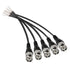 MEIRIYFA BNC Pigtail Cable Bare Wire - BNC Male Coaxial Connector Extension Plug with Open End Wire for CCTV Camera