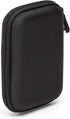 Amazon Basics Compact Black Hard Drive Carrying Case with Secure Strap and Mesh Storage