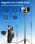 Kehuitry 16.5" 4-in-1 360 Magnetic Mini Selfie Stick Tripod for iPhone & Android, Pocket Size Phone Tripod Stand