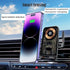 Wireless Car Charger Mount, 15W Fast Charging Auto Clamping Holder for iPhone/Samsung, Car Accessories (Black)