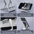 iShowMount 17 16 15 14 13 12 11 S25 S24 S23 Cell Phone Stand,Aluminum Foldable Phone Holder for Desk,Adjustable Phone