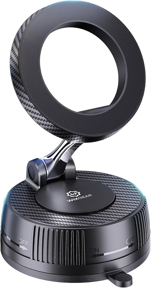 WixGear Magnetic Car Mount for MagSafe, Phone Holder for Car Dashboard & Windshield,