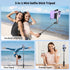yAyusi Extendable Mini Selfie Stick Tripod with Remote, Pocket Size Portable Tripod for iPhone, Small Compact Phone