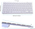 2021 Upgraded PC Computer Laptop Mini USB Wired Keyboard, 78 Scissor Keys, Compact Multimedia Keyboard (Silver)