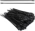 Zip Ties with Screw Hole, 8 inch 48lbs Heavy Duty Nylon for Indoor & Outdoor (Black, 300pcs)