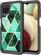 Case for Samsung Galaxy A12, Cute Shockproof Dual Layer Armor Protective Floral Bumper Phone Case Cover (6.5", 2021)