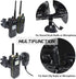 HYSHIKRA Radio Bracket, Microphone Mount Clamp Kit, Ball Head Design, Magic Arm with Clamp and Non-Slip Threads