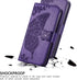 PU Leather Wallet Flip Phone Case with Wrist Strap, Card Slots Holder, Emboss Butterfly Flower Stand Case for Samsung