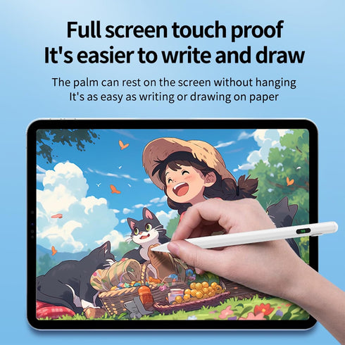 Generic Active Stylus Pen for Touchscreen Devices Universal Capacitive Pen with LED Battery Display, No Bluetooth