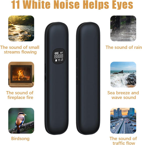 Flylin Bluetooth Pillow Speaker,Bone Conduction Sleeping-Speaker with Timer Function and Stereo Bass,White Noise Under