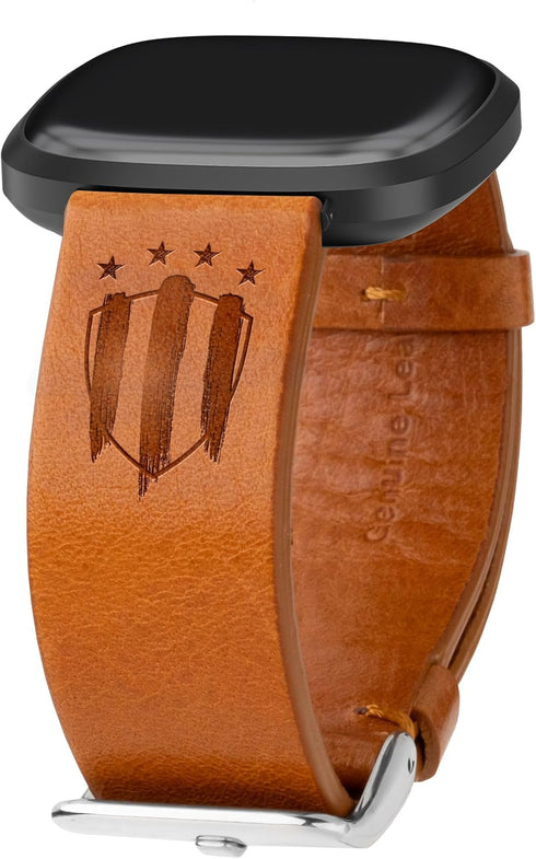 Affinity Bands C.F. Monterey Premium Leather Watch Band Compatible with Fitbit Versa