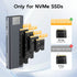 SEINIKAY M.2 3.2 2 (10 10Gbps 16TB NVME Enclosure, Tool-Free USB Gen Gbps) to NVME Adapter with Heat Sink, Speed, Plug