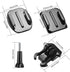 Fulushouxi 18 Set Helmet Adhesive Sticky Mount, Compatible with GoPro Hero 10/9/8/7, Fusion, 6/5/4, Session, Action Camera