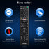 Universal Replacement Remote Control for Sony TV, Compatible with Sony Bravia Smart LCD LED HD TVs RMT-TX100U