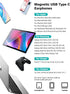 USB C Headphones for iPad 10 Pro Air (M4), iPhone 15 Pro Max, Samsung S24 Ultra, Magnetic Wired Earbuds with Mic