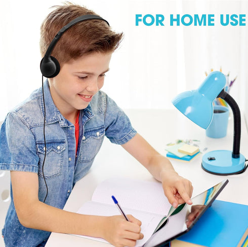 Konohan 30 Pack Headphones Bulk for Kids, Adjustable On Ear Headphones with 3.5 mm Jack